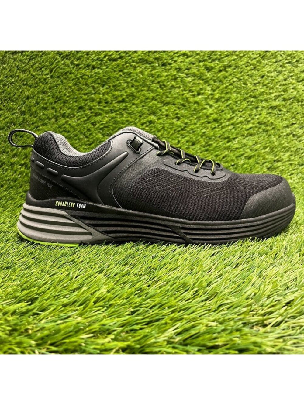 Georgia Boot DuraBlend Sport Mens Size 9E Black Composite Nano Toe Work Shoes
